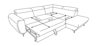 Mona Narożnik z funkcją spania