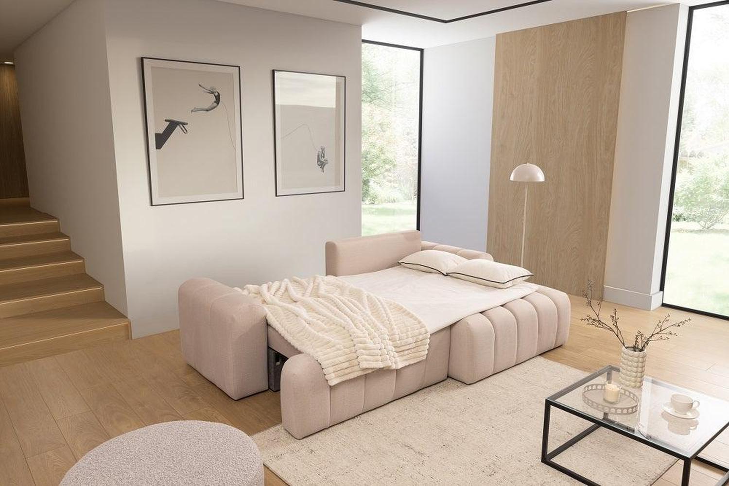 Anubis Corner Sofa Bed with Storage